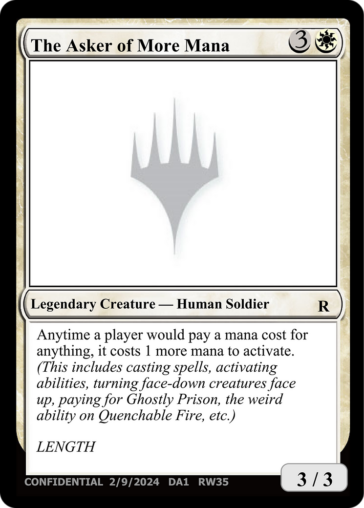 The Asker of More Mana (UNK-RW35A) - Unknown Event