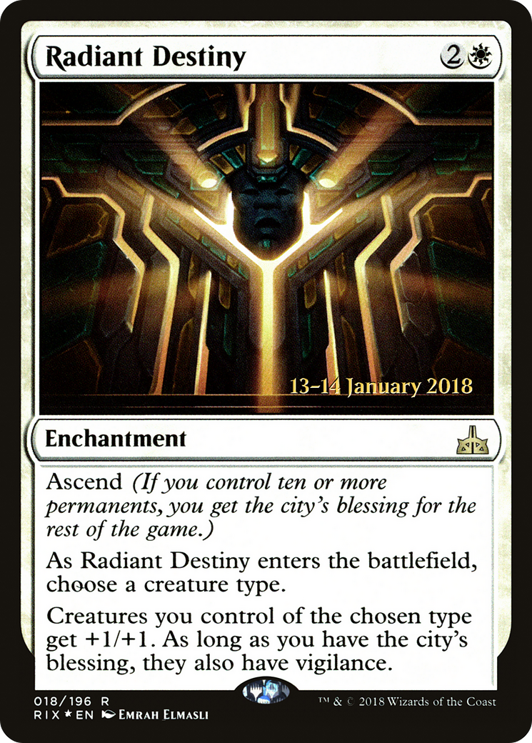 Radiant Destiny (PRE-18S) - Rivals of Ixalan Promos Foil