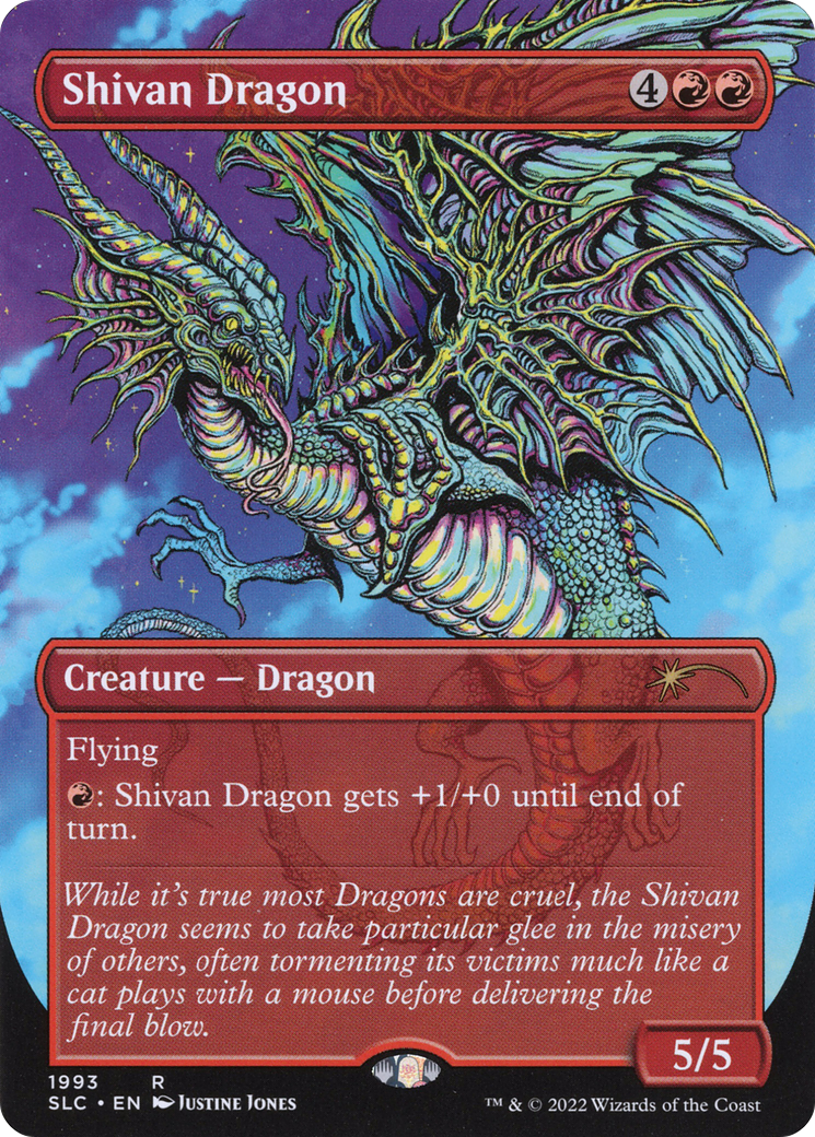 Shivan Dragon (SLC-1993) - Secret Lair Countdown Kit (Borderless) Foil