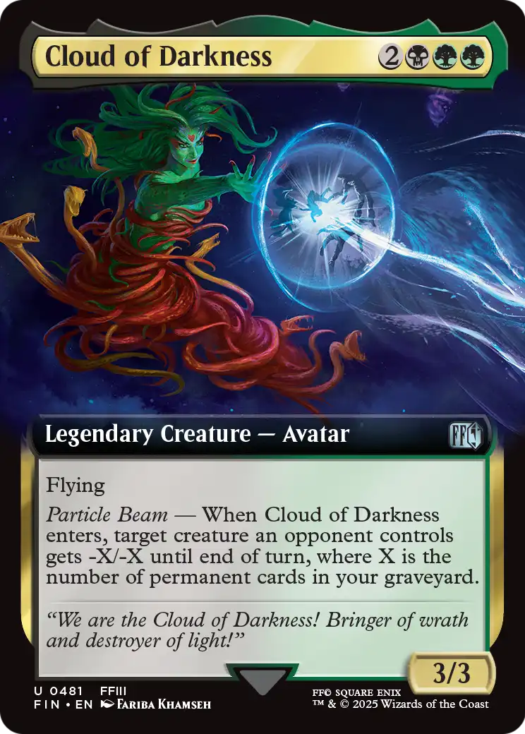 Cloud of Darkness (Extended Art) (FIN-481) - FINAL FANTASY: (Extended Art) Foil