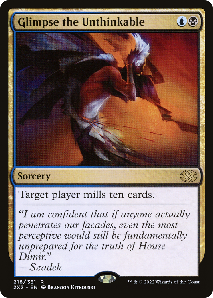Glimpse the Unthinkable (2X2-218) - Double Masters 2022 Foil