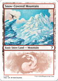 Snow-Covered Mountain (White Border) (MB2-119) - Mystery Booster 2: (snow)