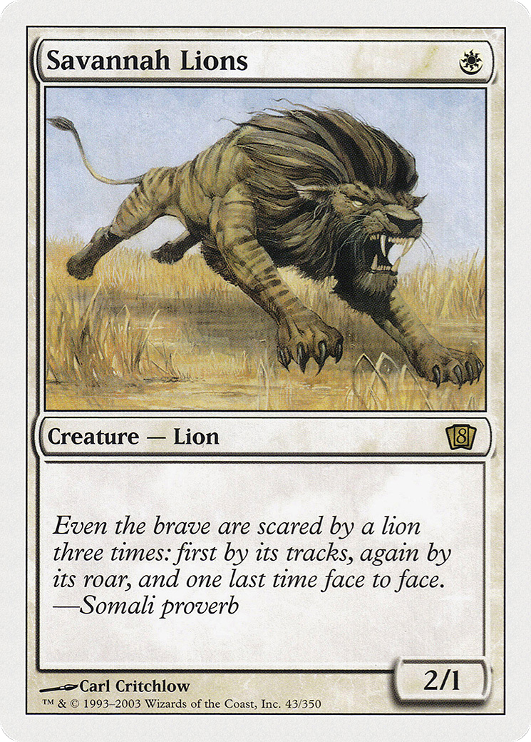 Savannah Lions (8ED-043) - 8th Edition