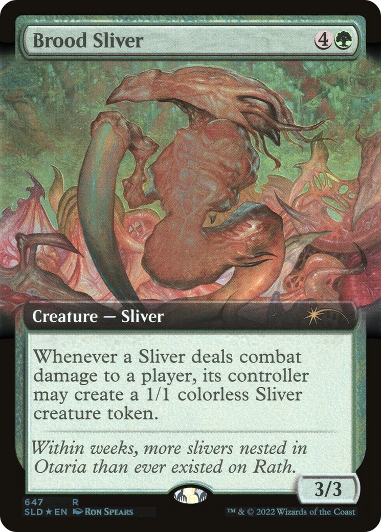 Brood Sliver (Extended Art) (SLD-647) - Secret Lair Drop: (Extended Art) Foil