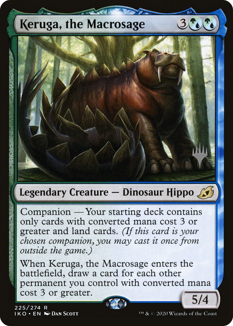 Keruga, the Macrosage (PPIKO-225) - Ikoria: Lair of Behemoths Promos: (companion)