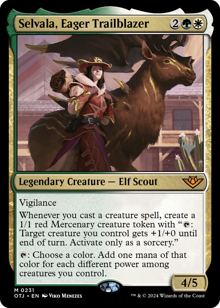 Selvala, Eager Trailblazer (PPOTJ-231) - Outlaws of Thunder Junction Promos Foil