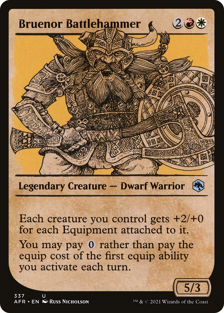 Bruenor Battlehammer (Showcase) (AFR-337) - Adventures in the Forgotten Realms: (Showcase) Foil