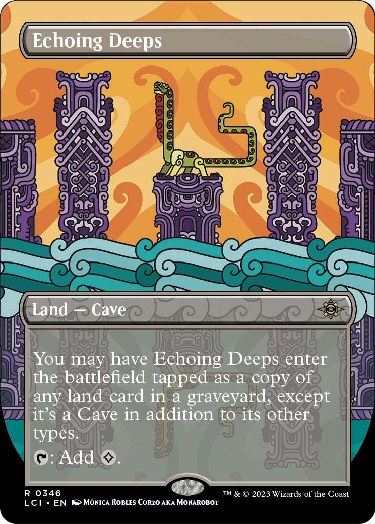 Echoing Deeps (Borderless) (LCI-346) - The Lost Caverns of Ixalan