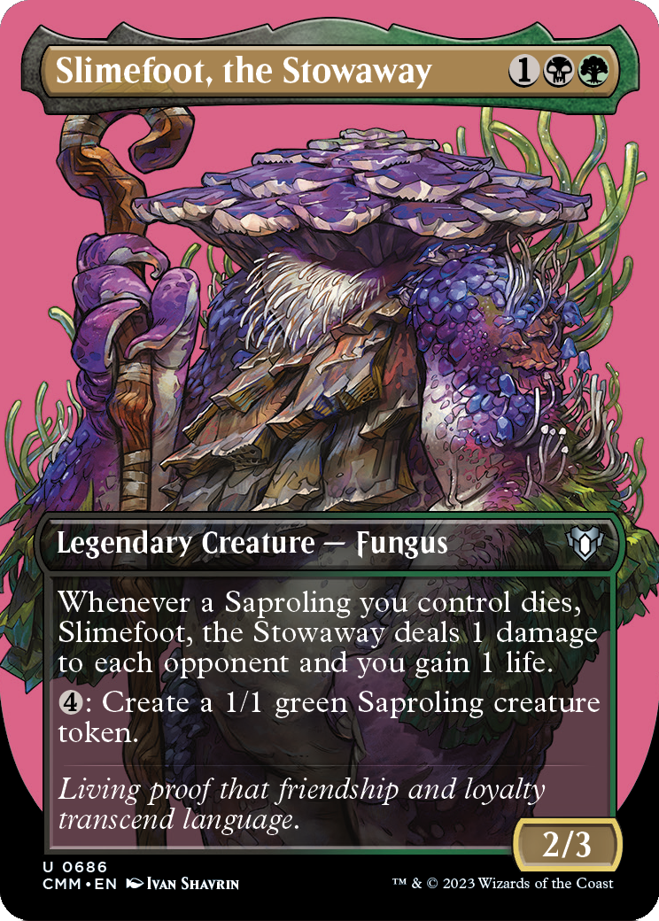 Slimefoot, the Stowaway (Borderless) (CMM-686) - Commander Masters