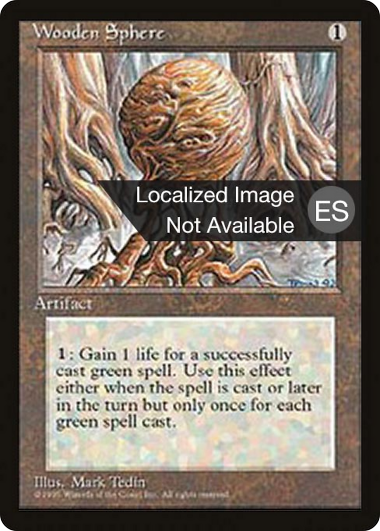 Wooden Sphere (4BB-) - Fourth Edition Foreign Black Border