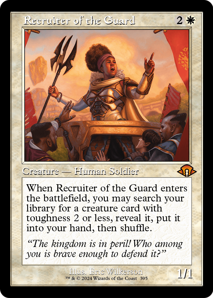 Recruiter of the Guard (Retro Frame) (MH3-395) - Modern Horizons 3 Foil