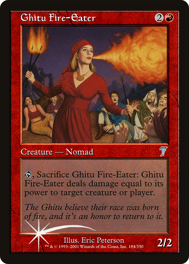 Ghitu Fire-Eater (7ED-184★) - 7th Edition Foil