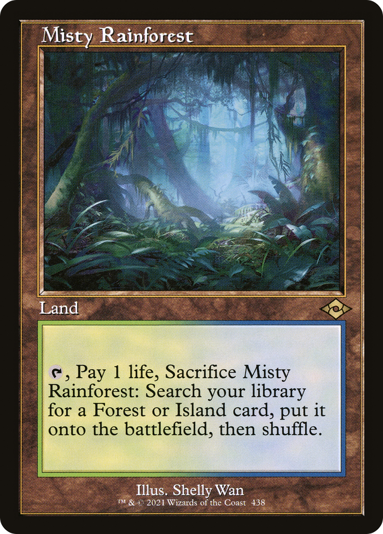 Misty Rainforest (Retro Frame) (MH2-438) - Modern Horizons 2 Foil