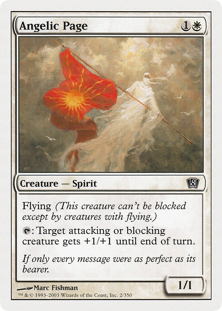 Angelic Page (8ED-002) - 8th Edition Foil