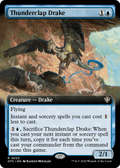 Thunderclap Drake (Extended Art) (OTC-053) - Outlaws of Thunder Junction Commander: (Extended Art)