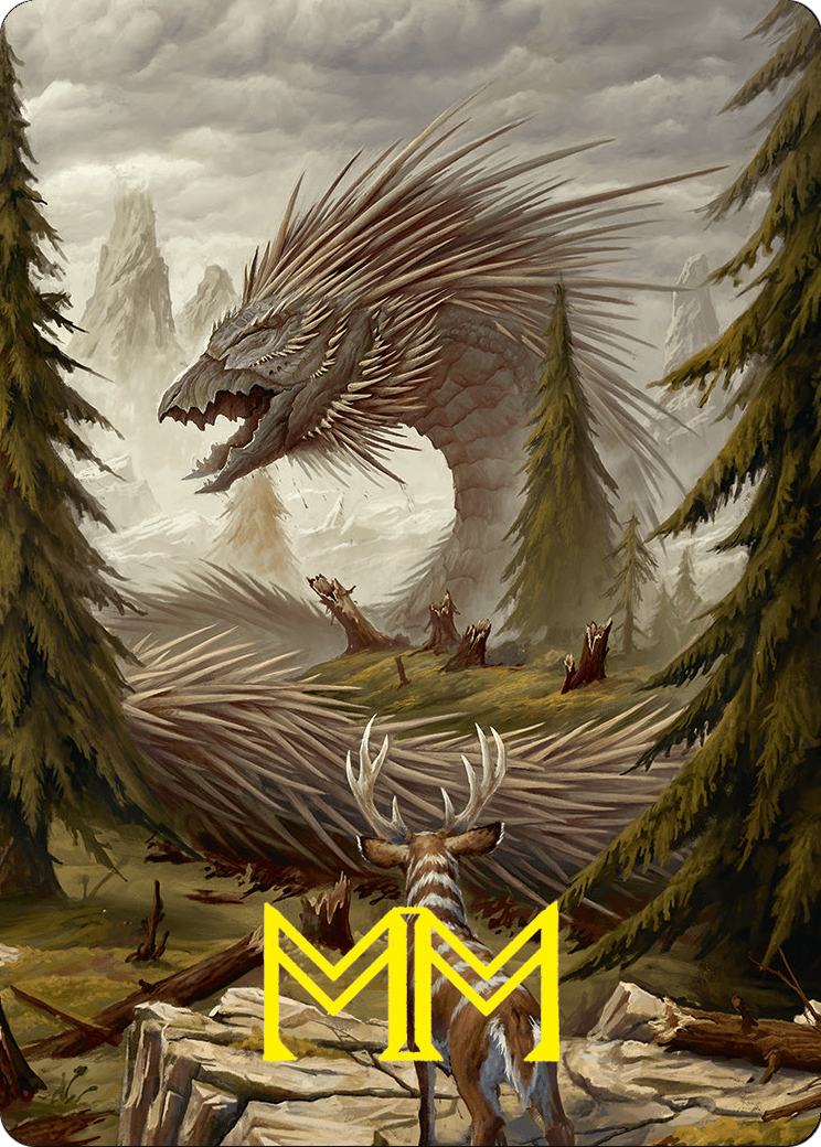 Quilled Greatwurm // Quilled Greatwurm (AFDN-044) - Foundations Art Series (Borderless) Foil
