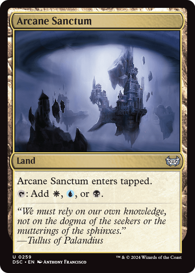 Arcane Sanctum (DSC-259) - Duskmourn: House of Horror Commander