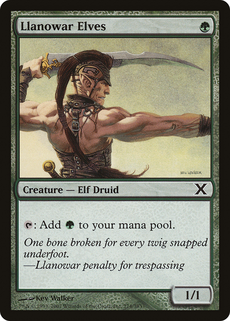 Llanowar Elves (10E-274) - Tenth Edition