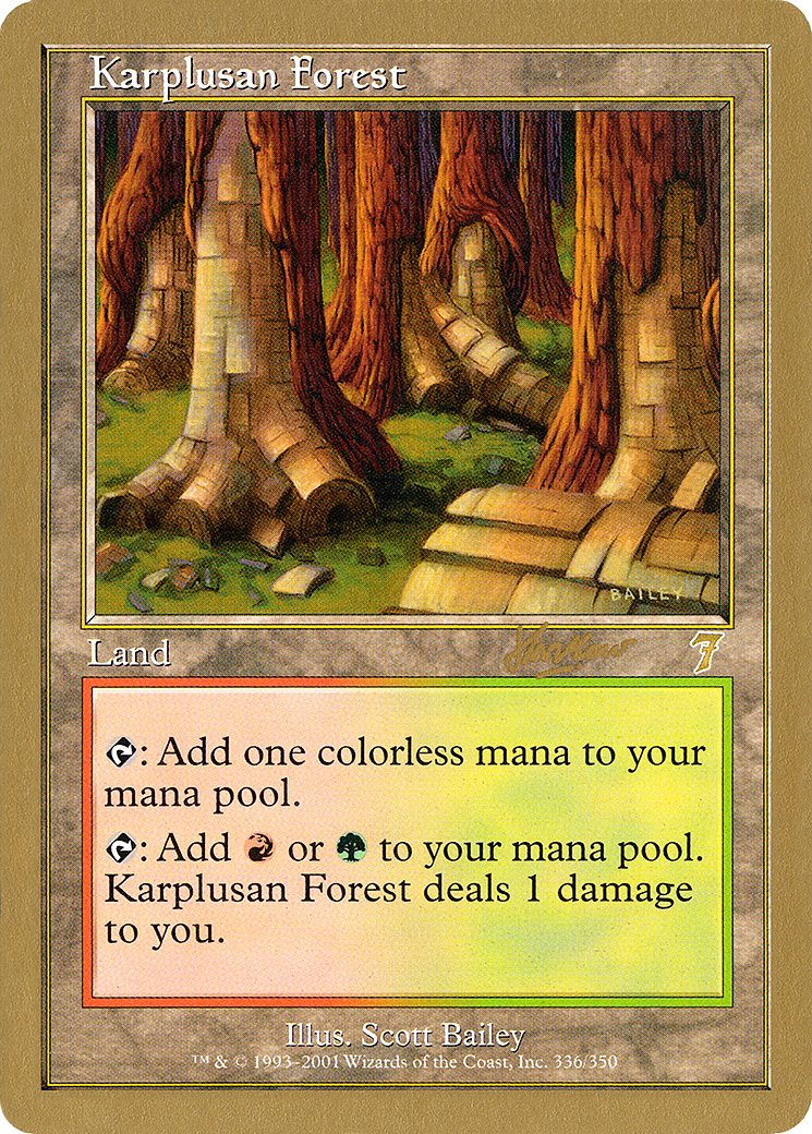 Karplusan Forest - 2002 Sim Han How (7ED) (WCD-) - World Championship Decks 2002