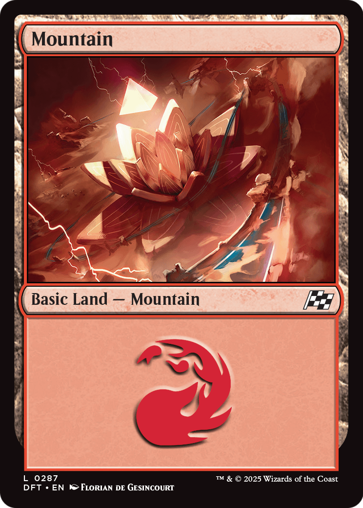 Mountain (0287) (DFT-287) - Aetherdrift Foil