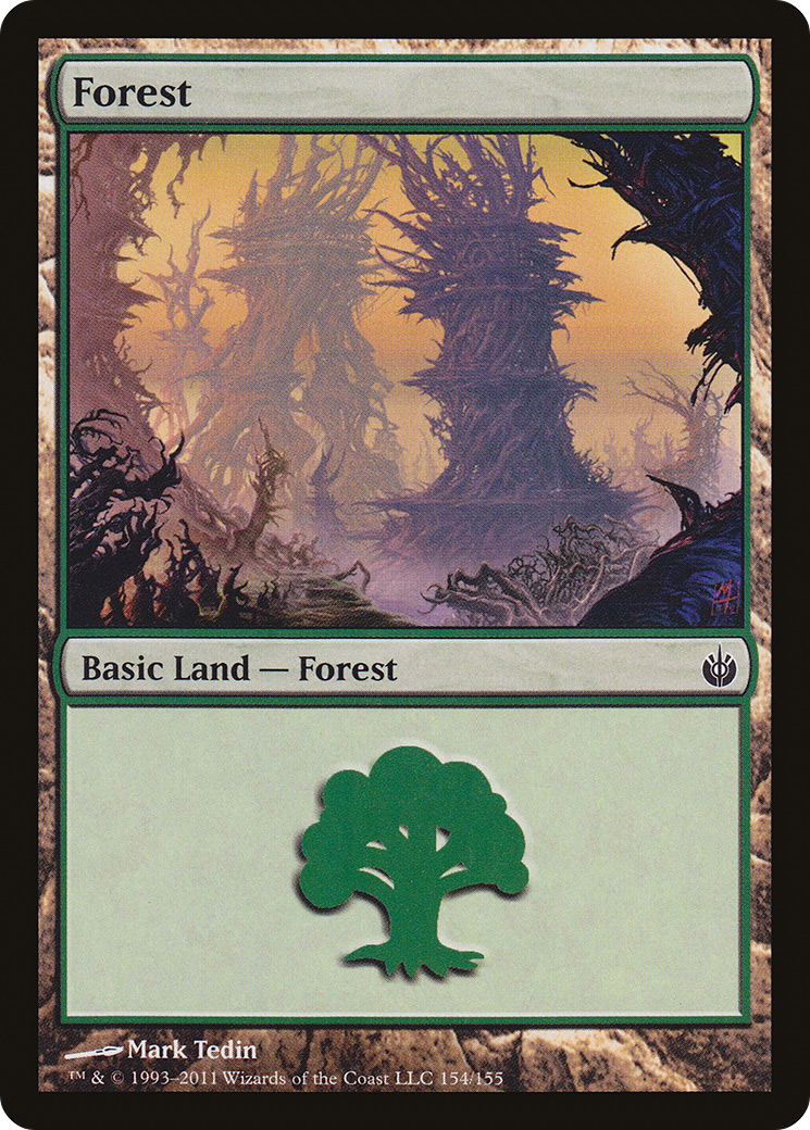 Forest (154) (MBS-154) - Mirrodin Besieged