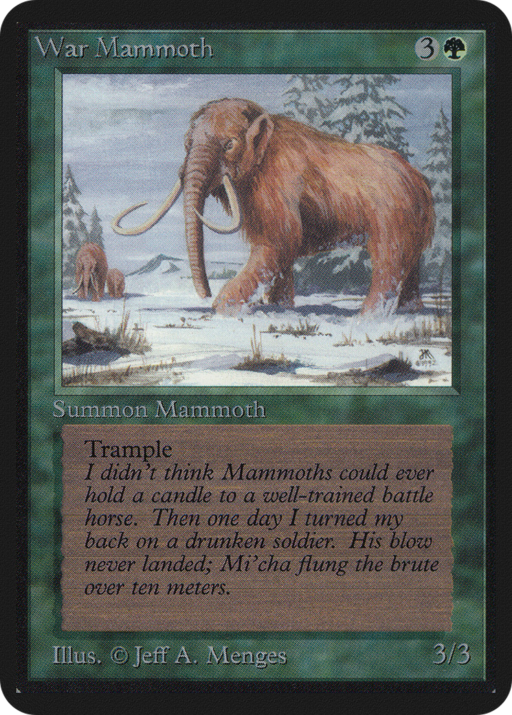 War Mammoth (LEA-) - Limited Edition Alpha