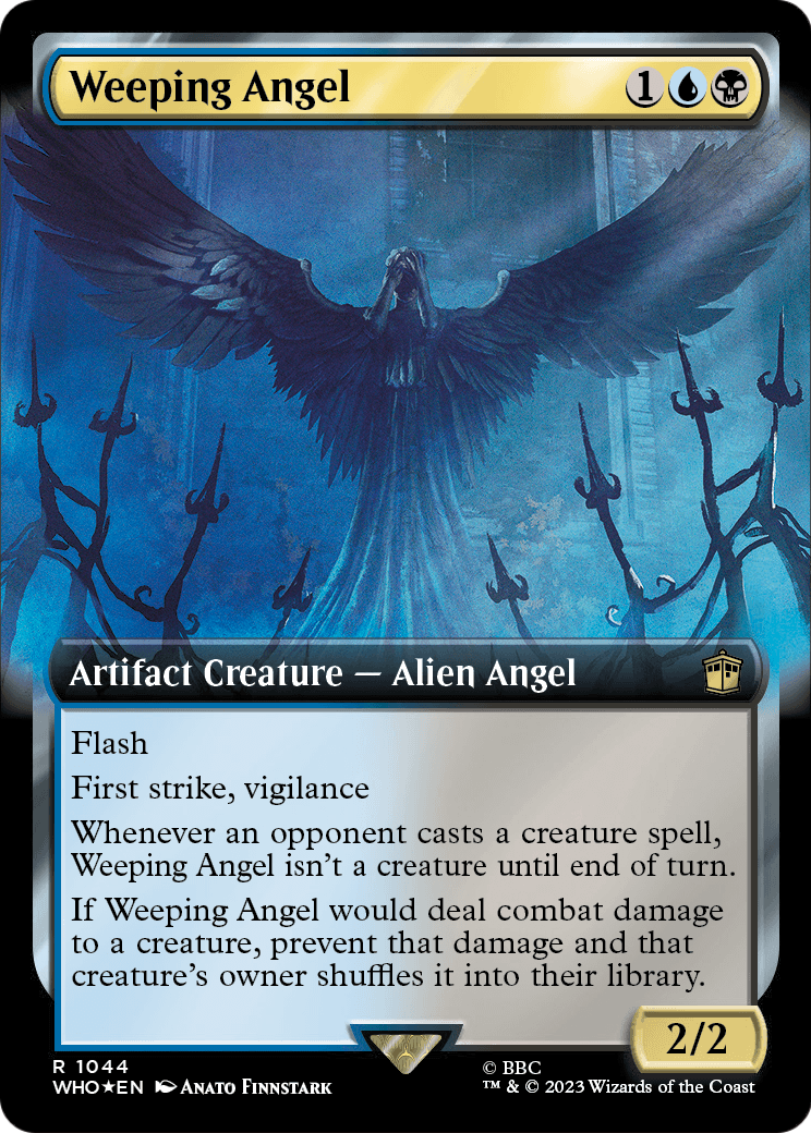 Weeping Angel (Extended Art) (Surge Foil) (WHO-1044) - Doctor Who: (Extended Art) Foil