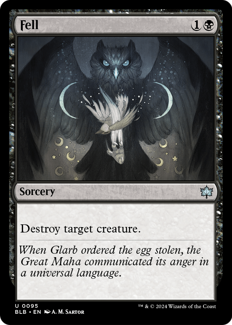 Fell (BLB-095) - Bloomburrow Foil