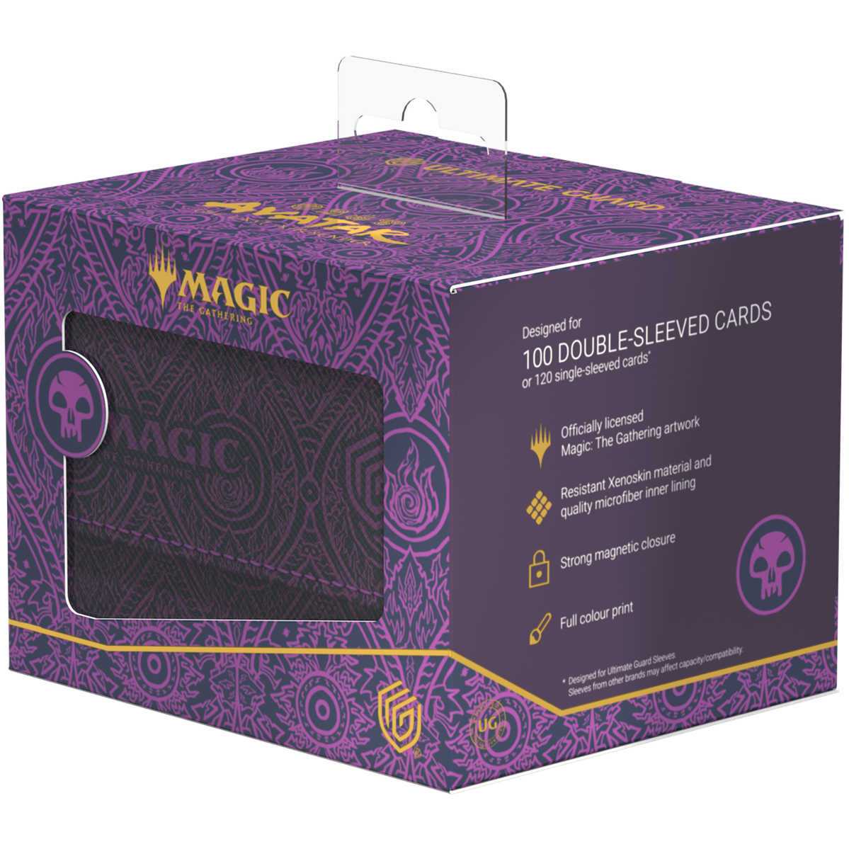 Ultimate Guard Deck Case Sidewinder 100+ Xenoskin MTG Avatar The Last Airbender: Mana Symbol Black