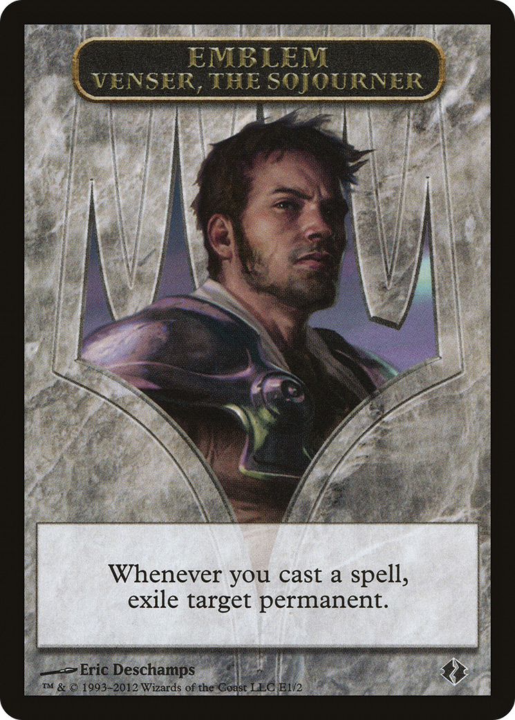 Emblem - Venser, the Sojourner (DDI-0E1) - Duel Decks: Venser vs. Koth Tokens