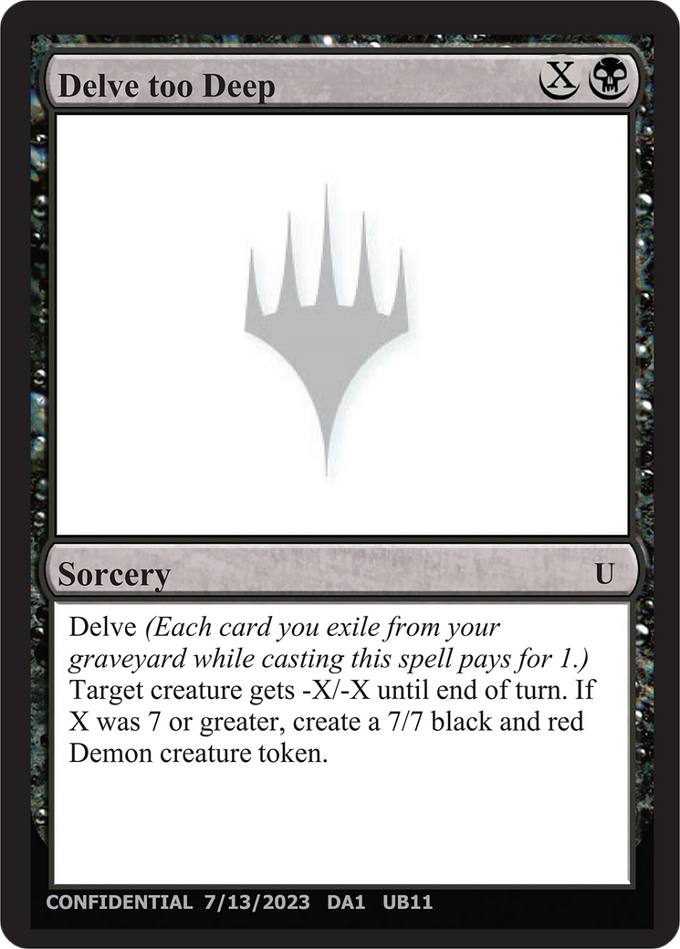 Delve too Deep (UNK-) - Unknown Event
