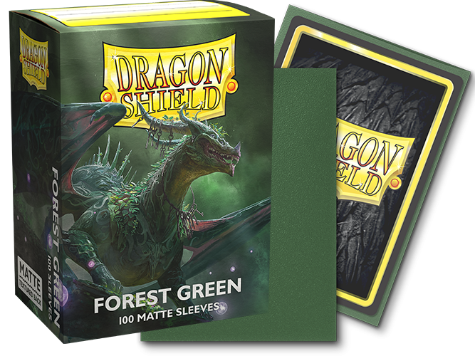 Dragon Shield Matte Sleeves: 100CT Forest Green