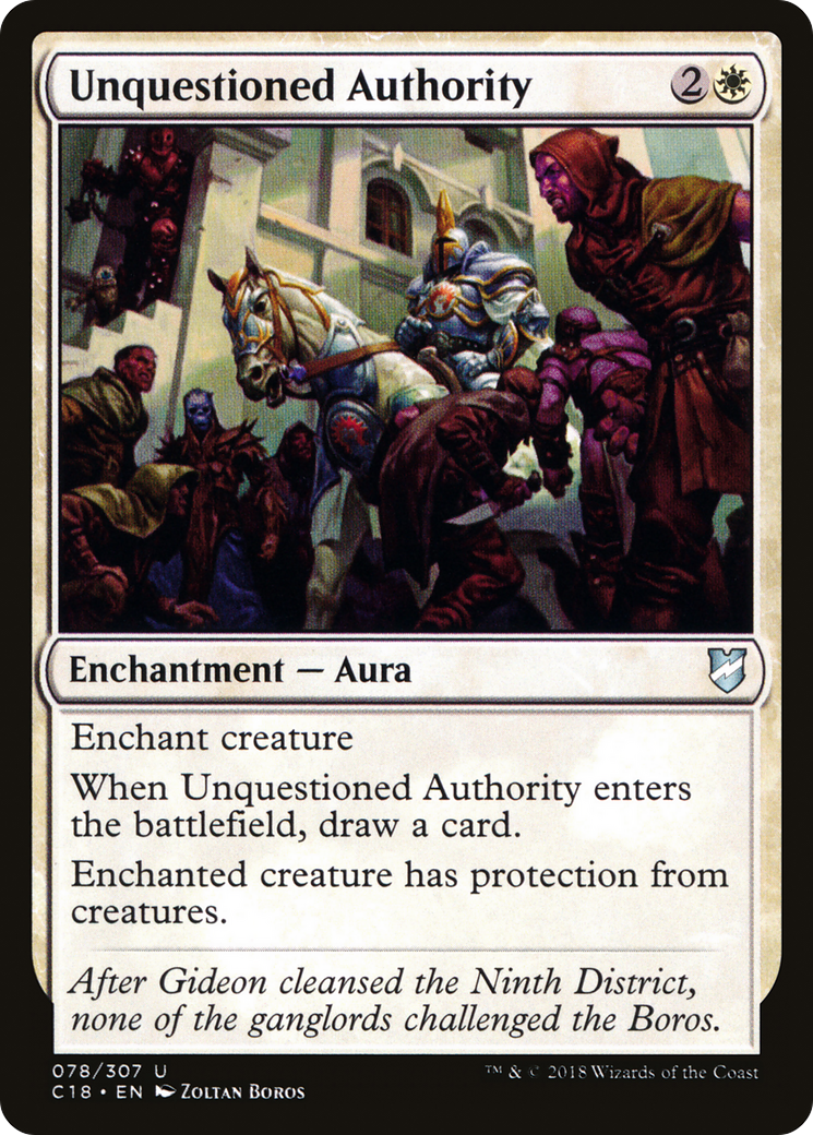 Unquestioned Authority (C18-078) - Commander 2018