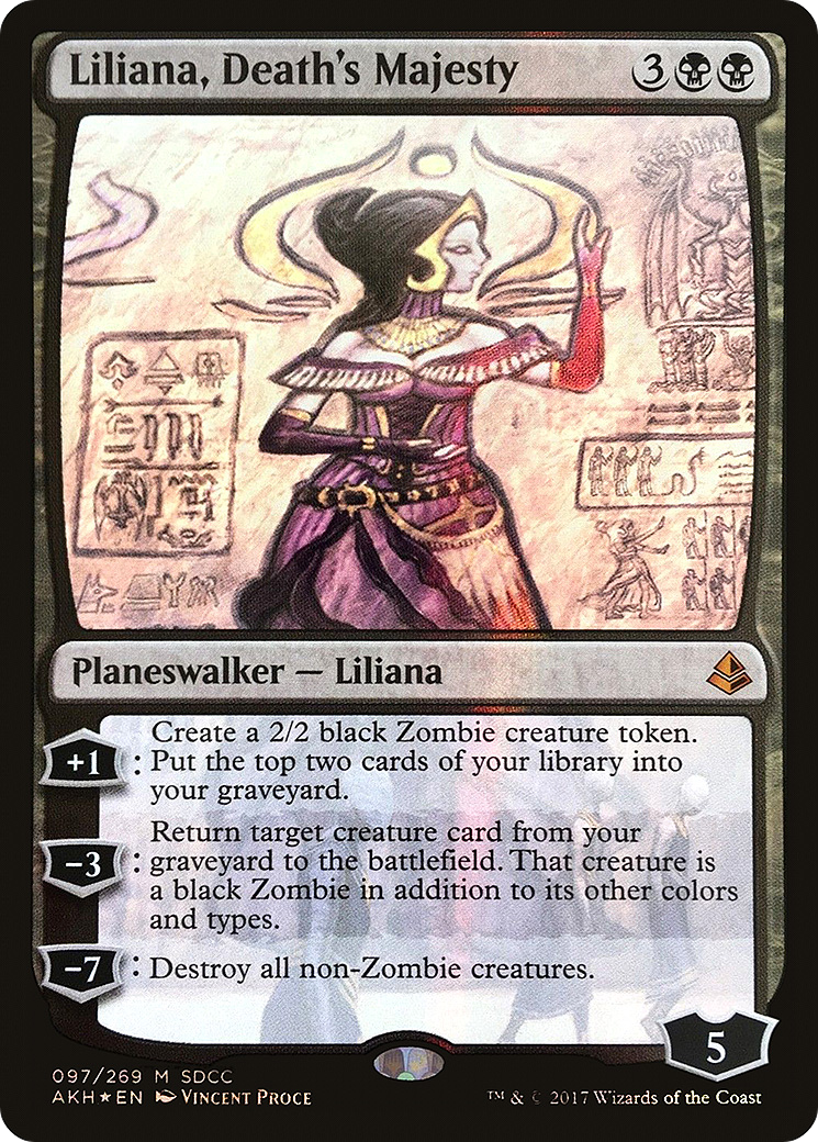 Liliana, Death's Majesty (SDCC 2017 Exclusive) (MEDIA-097) - San Diego Comic-Con 2017 Foil