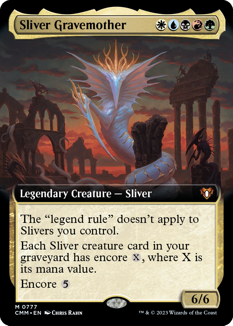 Sliver Gravemother (Extended Art) (CMM-777) - Commander Masters: (Extended Art) Foil