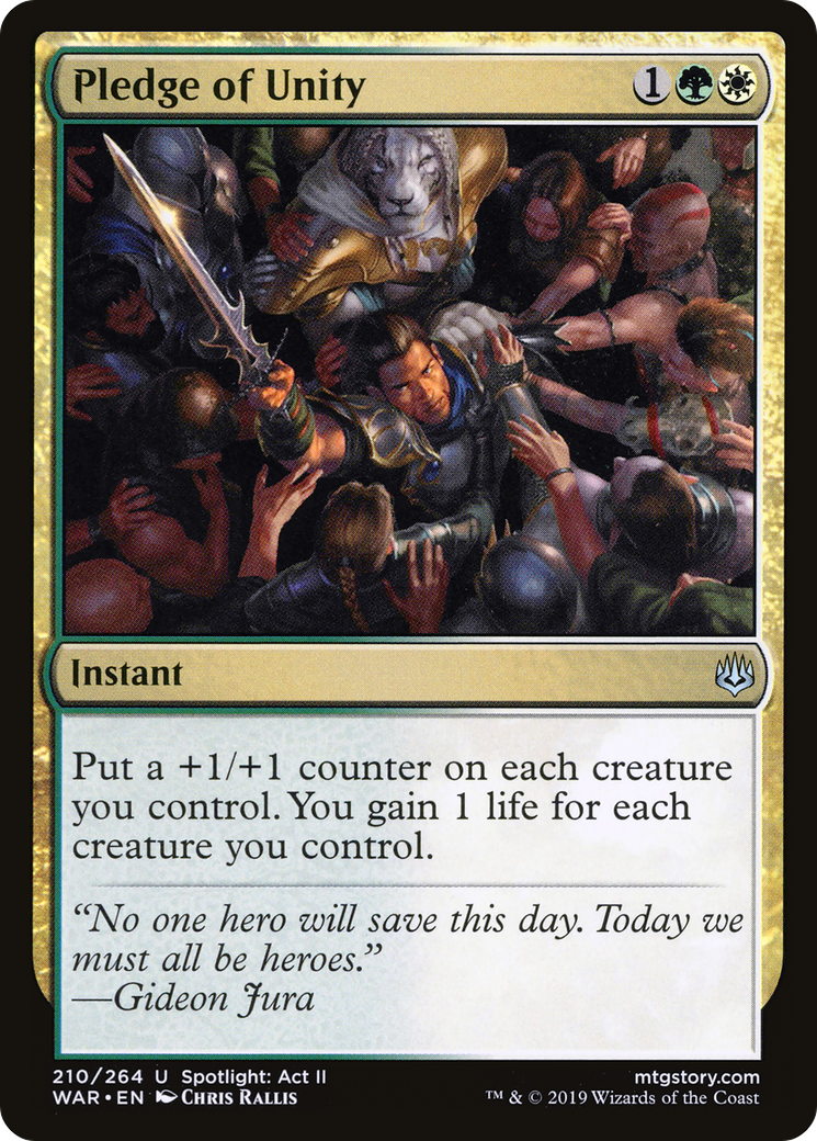 Pledge of Unity (WAR-210) - War of the Spark