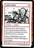 Lazier Goblin (CMB1-) - Mystery Booster Playtest Cards 2019