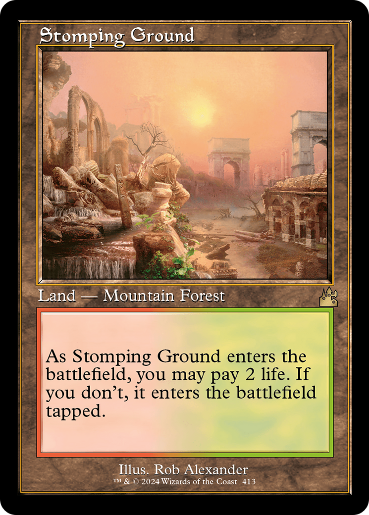 Stomping Ground (Retro Frame) (RVR-413) - Ravnica Remastered