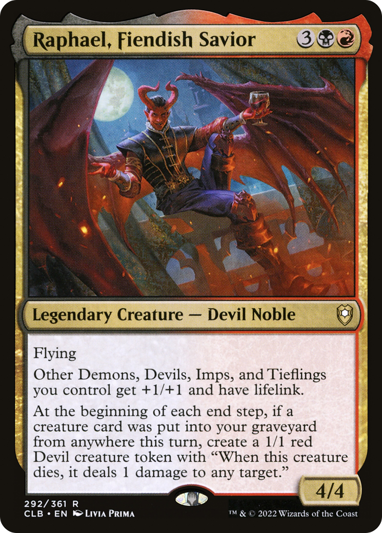 Raphael, Fiendish Savior (CLB-292) - Commander Legends: Battle for Baldur's Gate