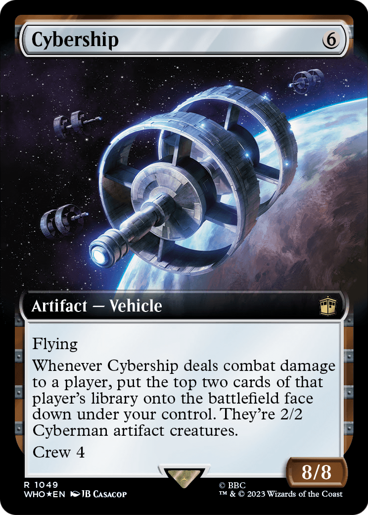 Cybership (Extended Art) (Surge Foil) (WHO-1049) - Doctor Who: (Extended Art) Foil