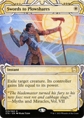 Swords to Plowshares (STA-010) - Strixhaven Mystical Archive: (Showcase) (Borderless)