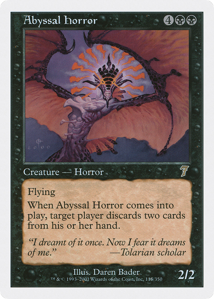 Abyssal Horror (7ED-115) - 7th Edition