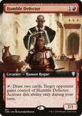 Humble Defector (Extended Art) (CMR-667) - Commander Legends: (Extended Art) Foil