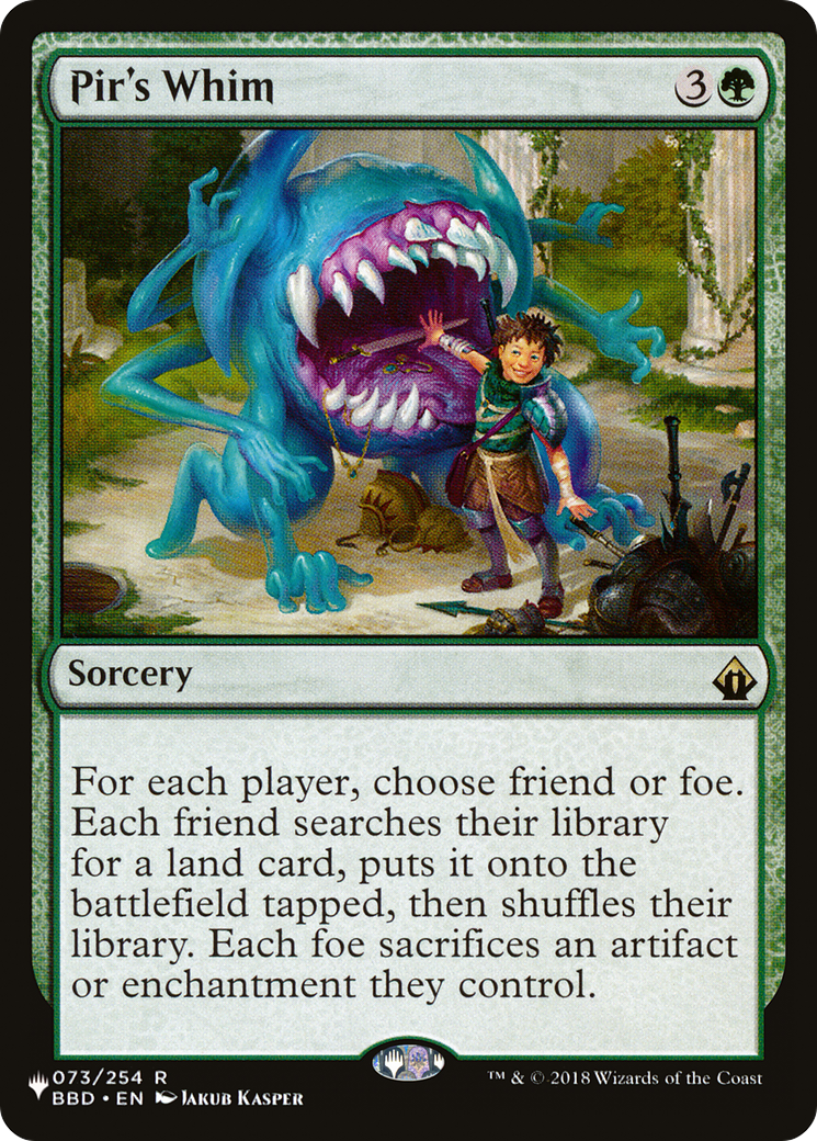 Pir's Whim (LIST-BBD-73) - The List