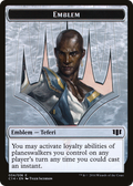 Emblem - Teferi, Temporal Archmage // Zombie (Blue) Token (C14-34 // 11) - Commander 2014 Tokens
