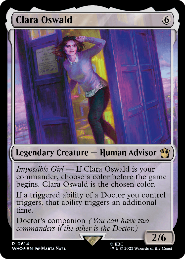Clara Oswald (Surge Foil) (WHO-614) - Doctor Who Foil