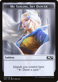 Emblem - Mu Yanling, Sky Dancer (M20-012) - Core Set 2020 Tokens