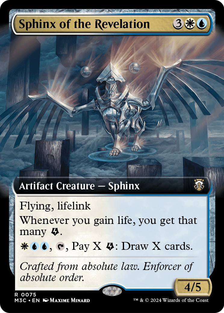 Sphinx of the Revelation (Extended Art) (M3C-075) - Modern Horizons 3 Commander: (Extended Art)