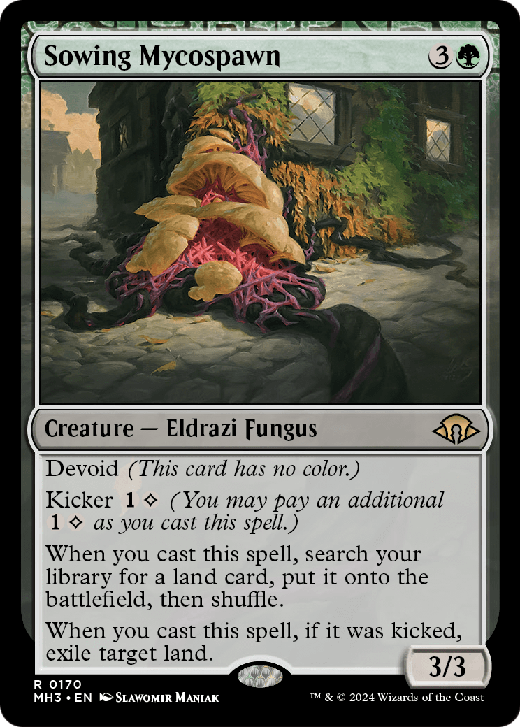 Sowing Mycospawn (MH3-170) - Modern Horizons 3: (devoid) Foil
