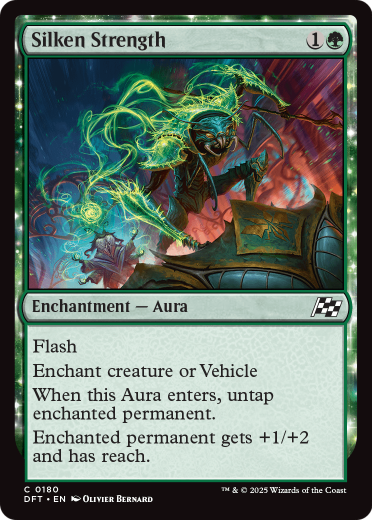 Silken Strength (DFT-180) - Aetherdrift: (enchantment) Foil